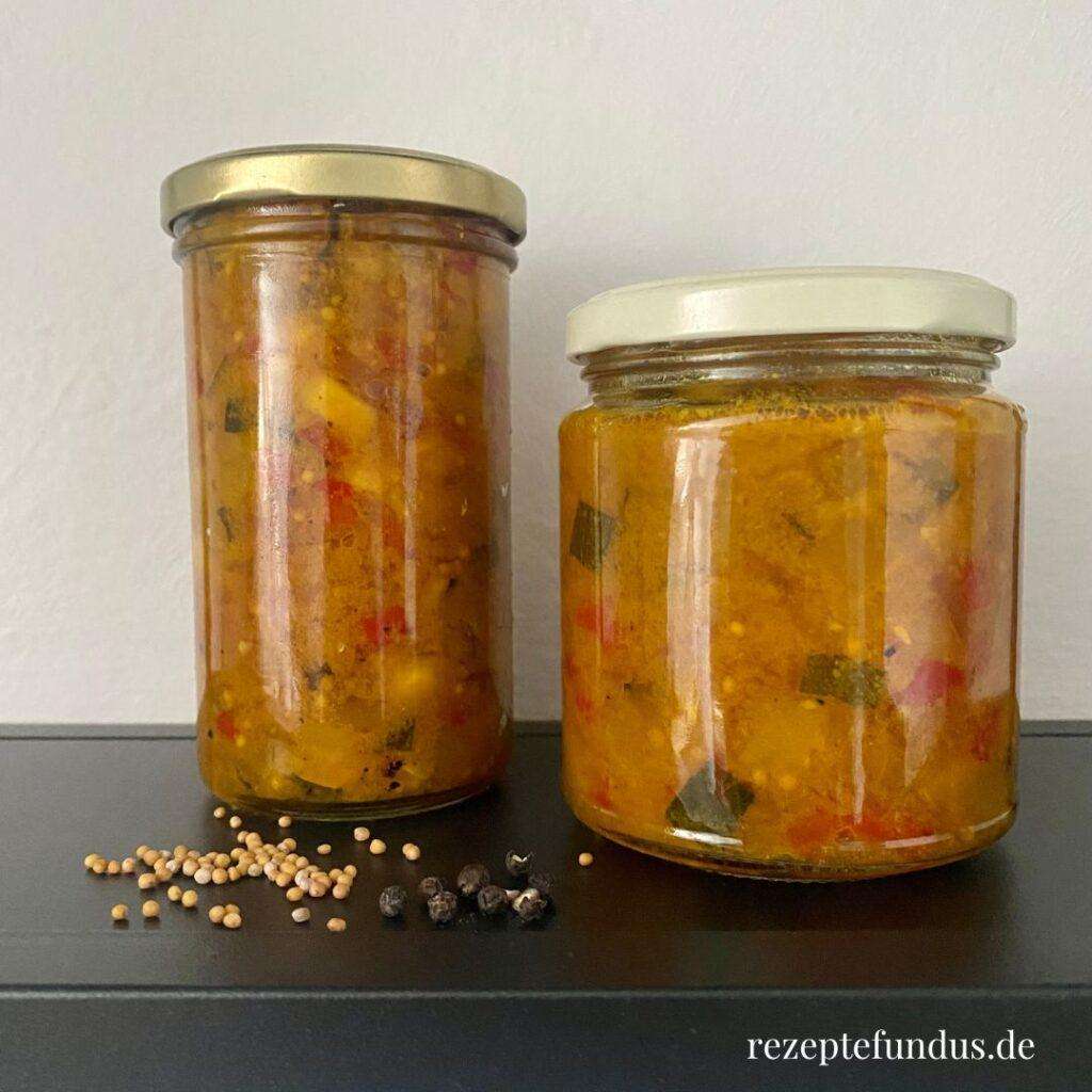 Zucchini-Paprika-Chutney - Rezeptefundus