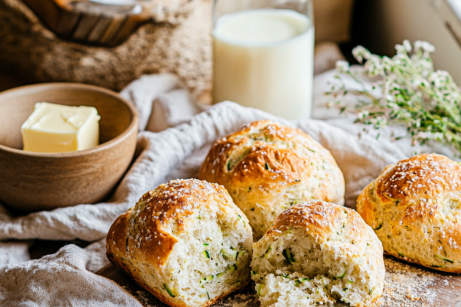 Zucchini-Buttermilch-Brötchen – Rezept