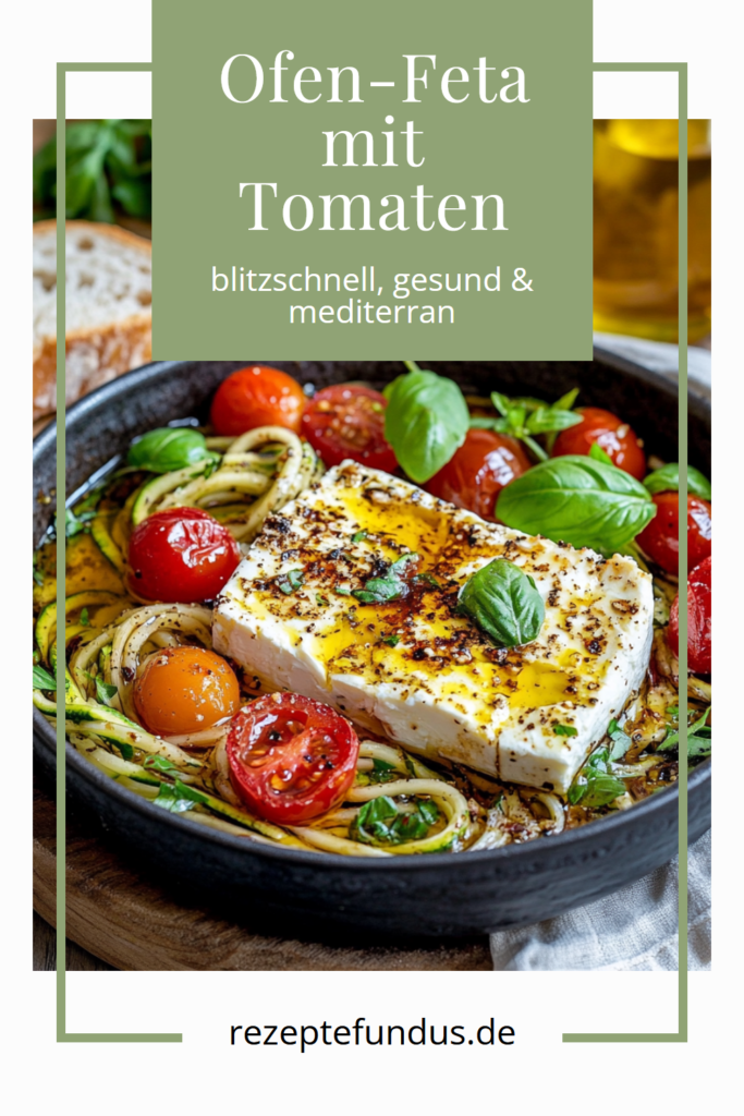 Ofen-Feta mit Tomaten – gesund, leicht und blitzschnell zubereitet 3 Schnell, gesund, lecker: Ofen-Feta mit Tomaten
