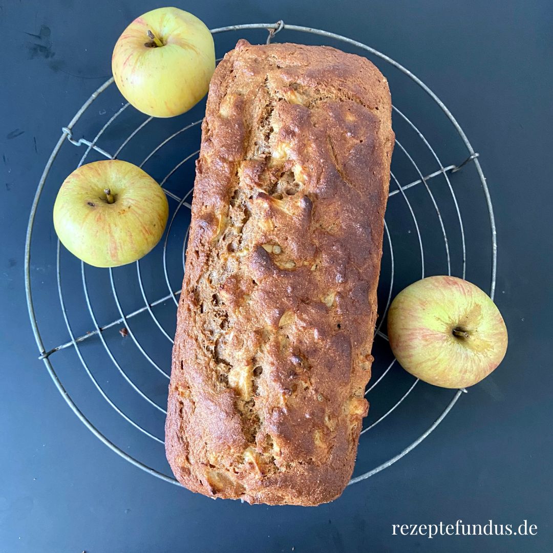 Apfel-Zimt-Bananenbrot ohne Zucker - Rezeptefundus