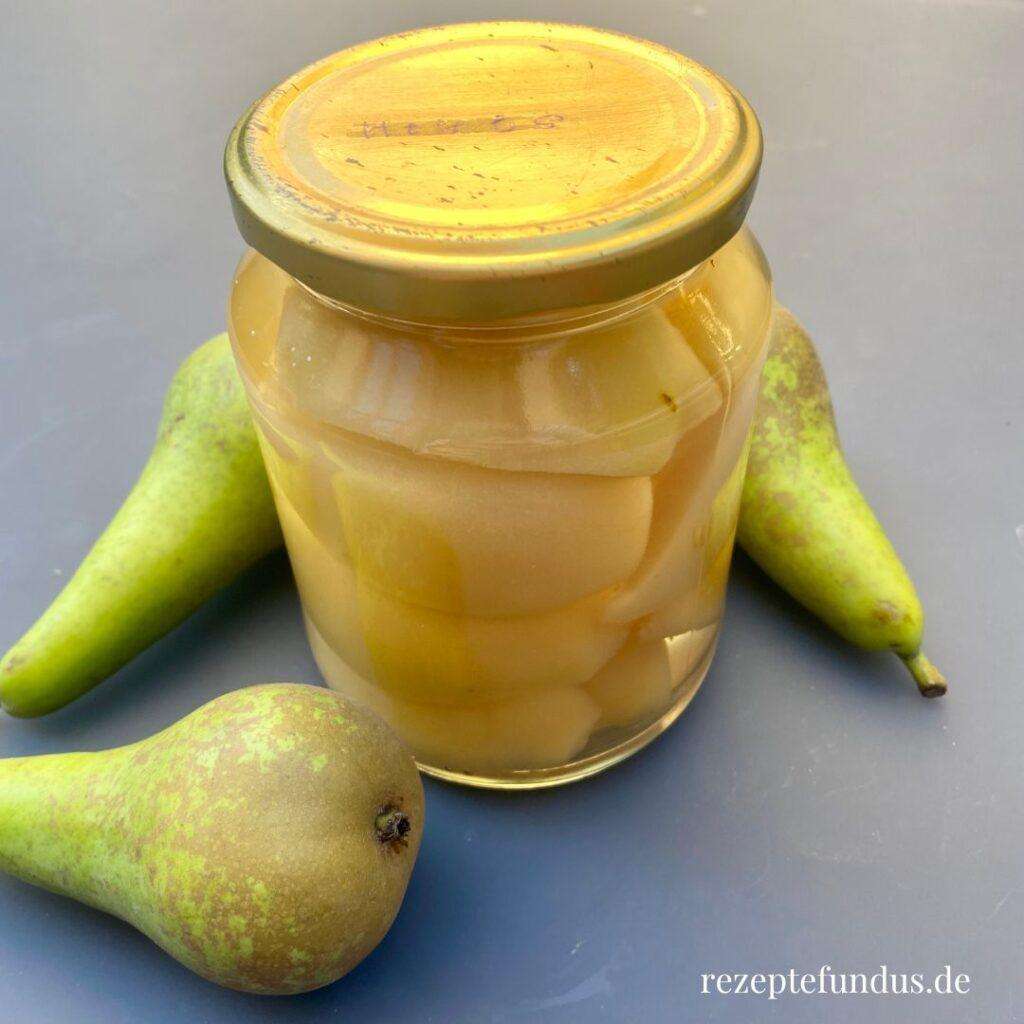 Birnen einwecken - leckerer Vorrat für das Jahr - Rezeptefundus