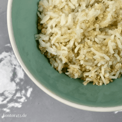 Gekochter Reis mit Couscous