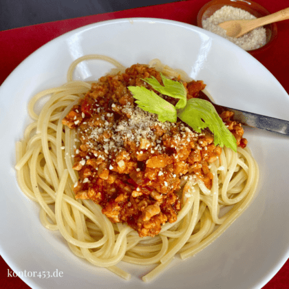 Vegane Spaghetti Bolognese, einfach selbst gemacht
