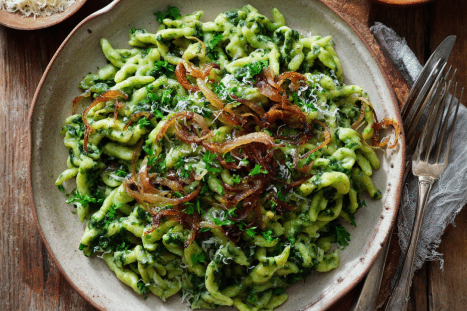 Spinatspätzle – die grüne Abwandlung des schwäbischen Klassikers 4 Spinatspätzle – die grüne Abwandlung des schwäbischen Klassikers