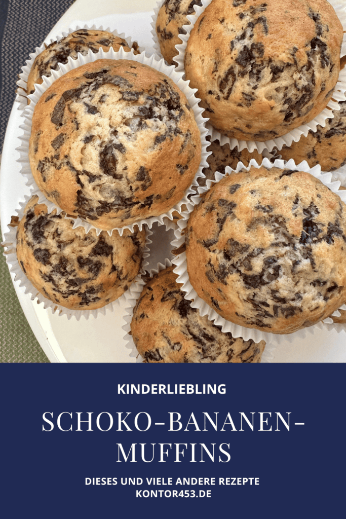 Schoko-Bananen-Muffins 3 Muffins Schoko Banane