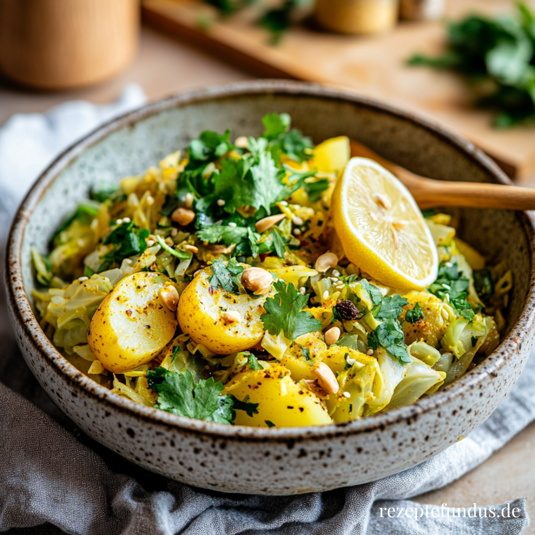 Wirsing-Kartoffel-Curry mit Rosinen – Winterliches Wohlfühlgericht ...