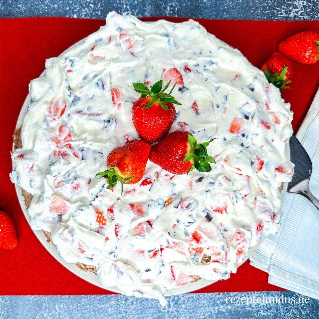 Schneller Erdbeer-Schoko-Kuchen - Rezeptefundus