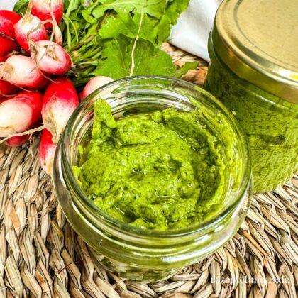 Radieschenblaetterpesto