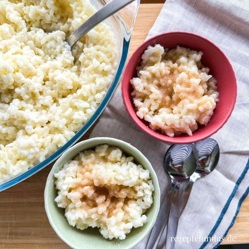 Milchreis aus dem Dampfgarer - Rezeptefundus