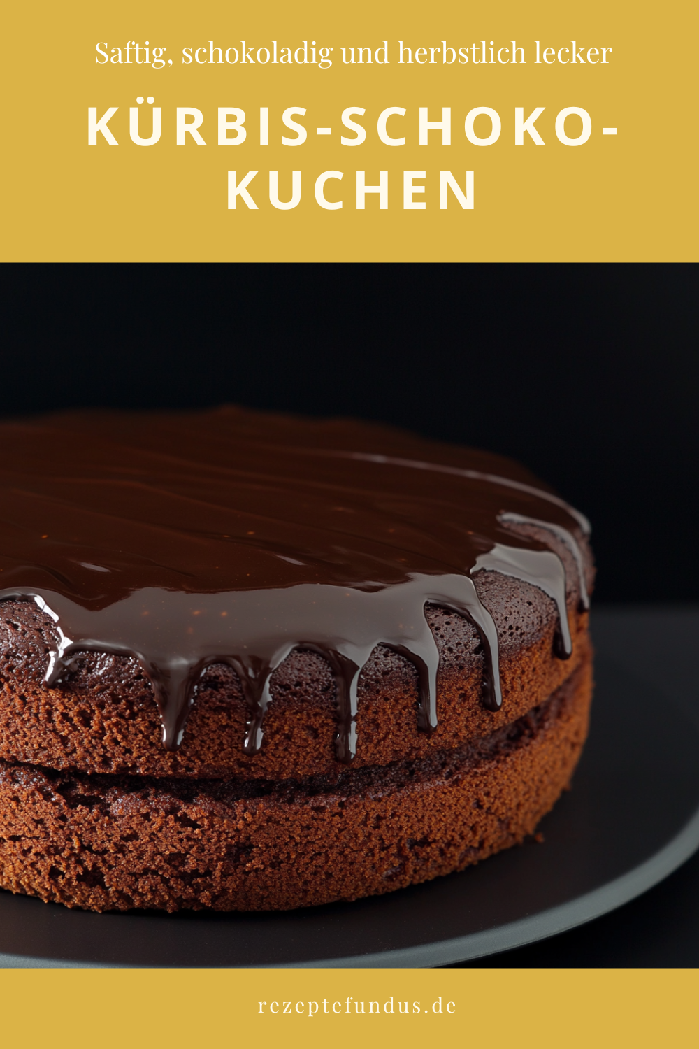Kürbis-Schoko-Kuchen – Saftig, schokoladig und herbstlich lecker ... Kürbis-Schoko-Kuchen – Saftig, schokoladig und herbstlich lecker ...
