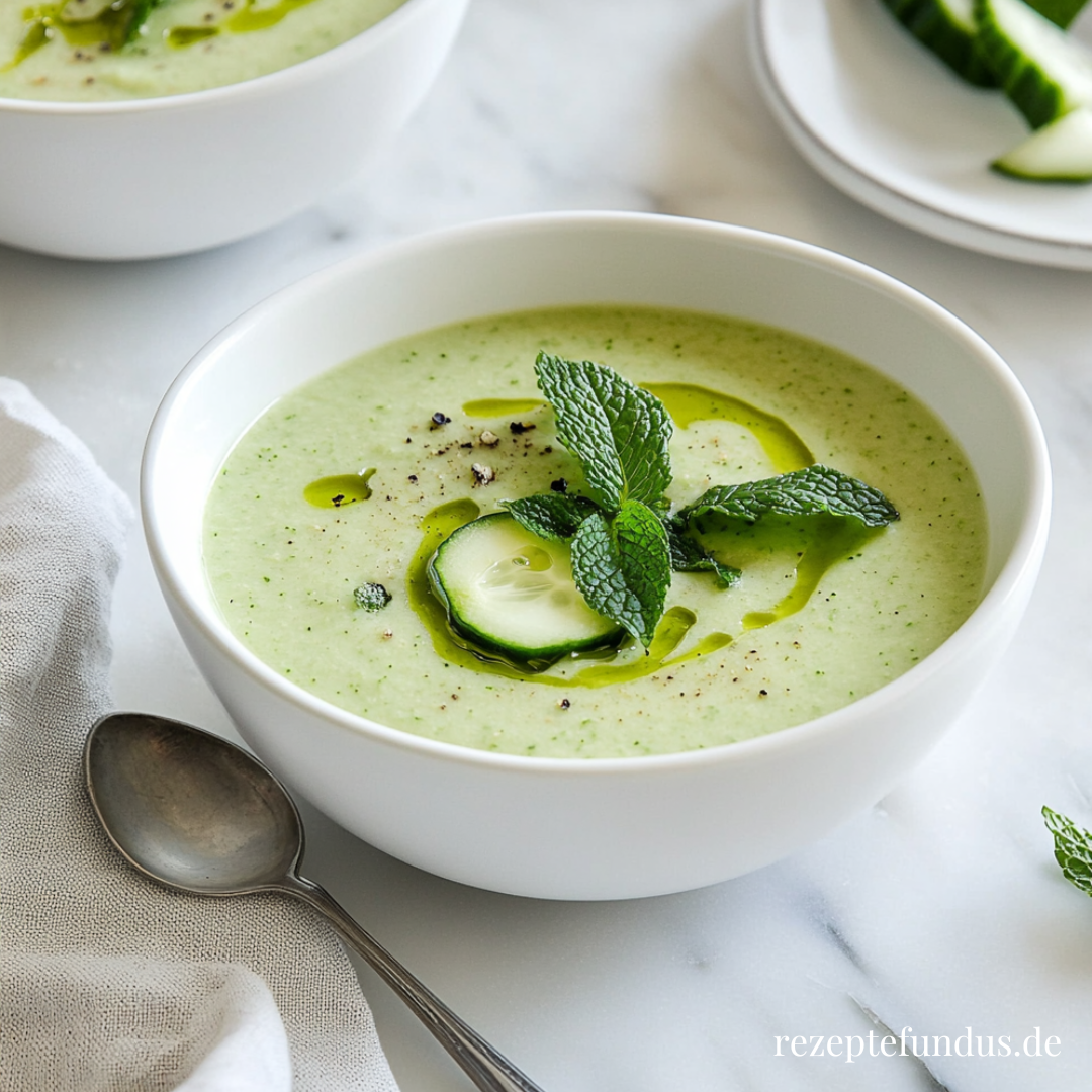 Kalte Gurkensuppe mit Minze – der Sommerklassiker unter den gesunden ...